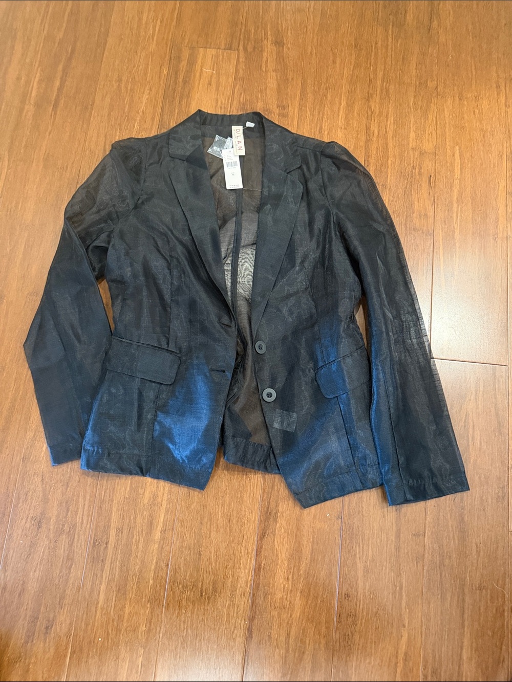 Women's Black Sheer Blazer Jacket